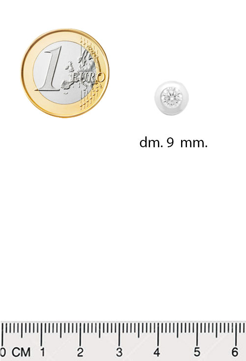 Colgante oro blanco 18 ktes chaton 234_3346-B colgante chaton oro blanco y circonita sin asa vista medidas