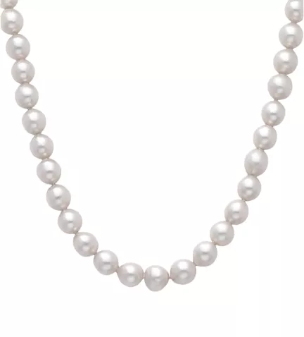 collar de perlas cultivadas akoya de 8.8,5 mm. con reason de oro foto babero