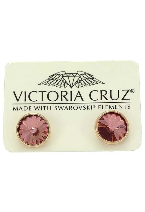 Dormilonas en plata con cristal checo Antique Pink 273_A2791-19T compra online de joyas de mujer a precios baratos Dormilonas en plata con cristal checo Antique Pink A2791-19T