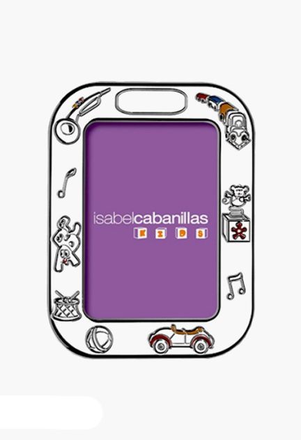 Marco para fotos infantil en plata de ley regalos para bautizos a precios baratos 090_78-0307C