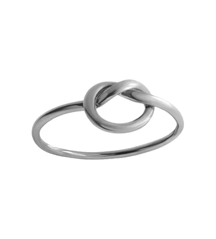 anillo de plata motivo nudo