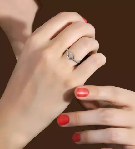 anillo de plata nudo 037 E14 037 10