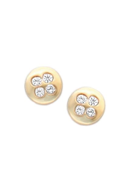 Pendientes oro amarillo 18k para bebé 234_2630 pendientes de oro para bebe precio barato joyeria online 234_2630