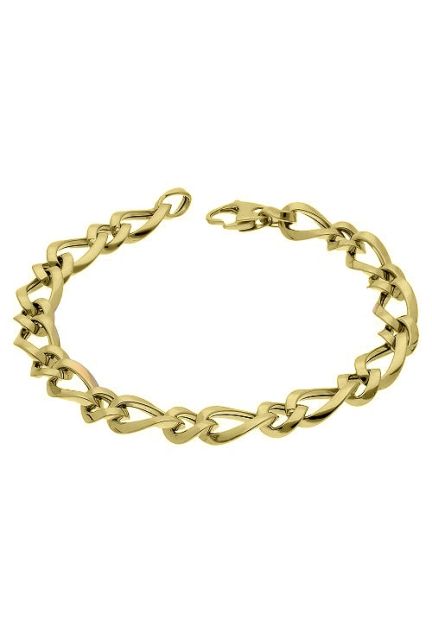 pulsera de oro amarillo 18 ktes eslabones 1 por 1 vista frontal 243_343-00171_01