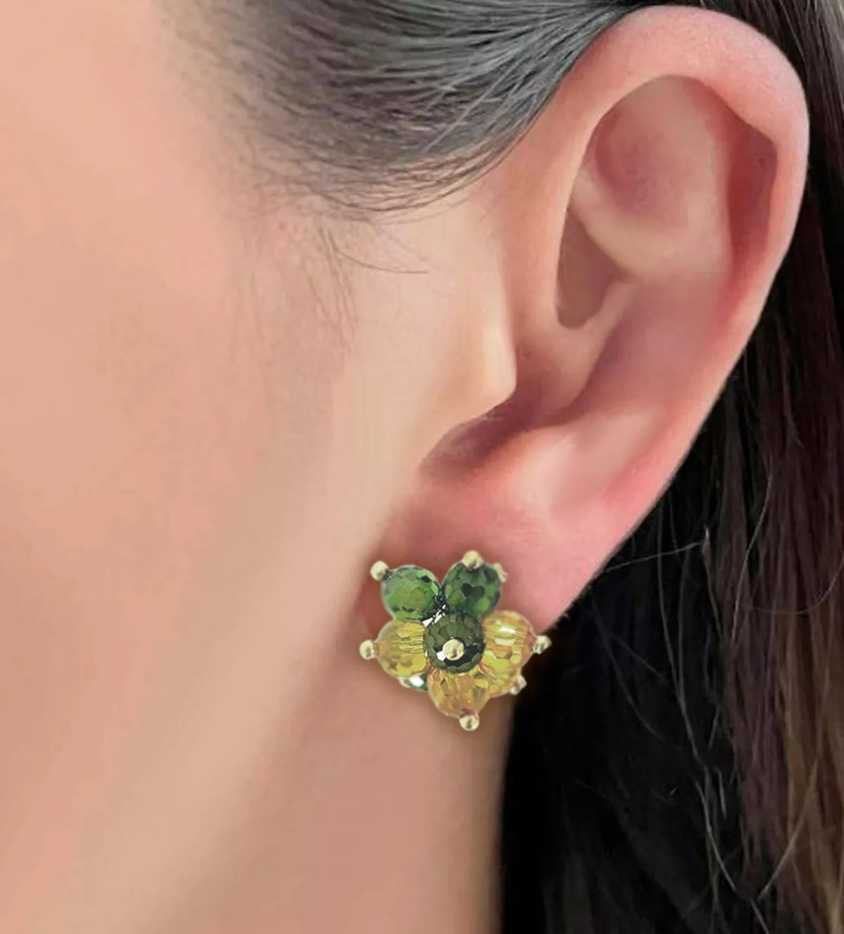 Pendientes de oro: el regalo estrella para el Día de Reyes 2026 Pendientes de oro "Racimo Verde"