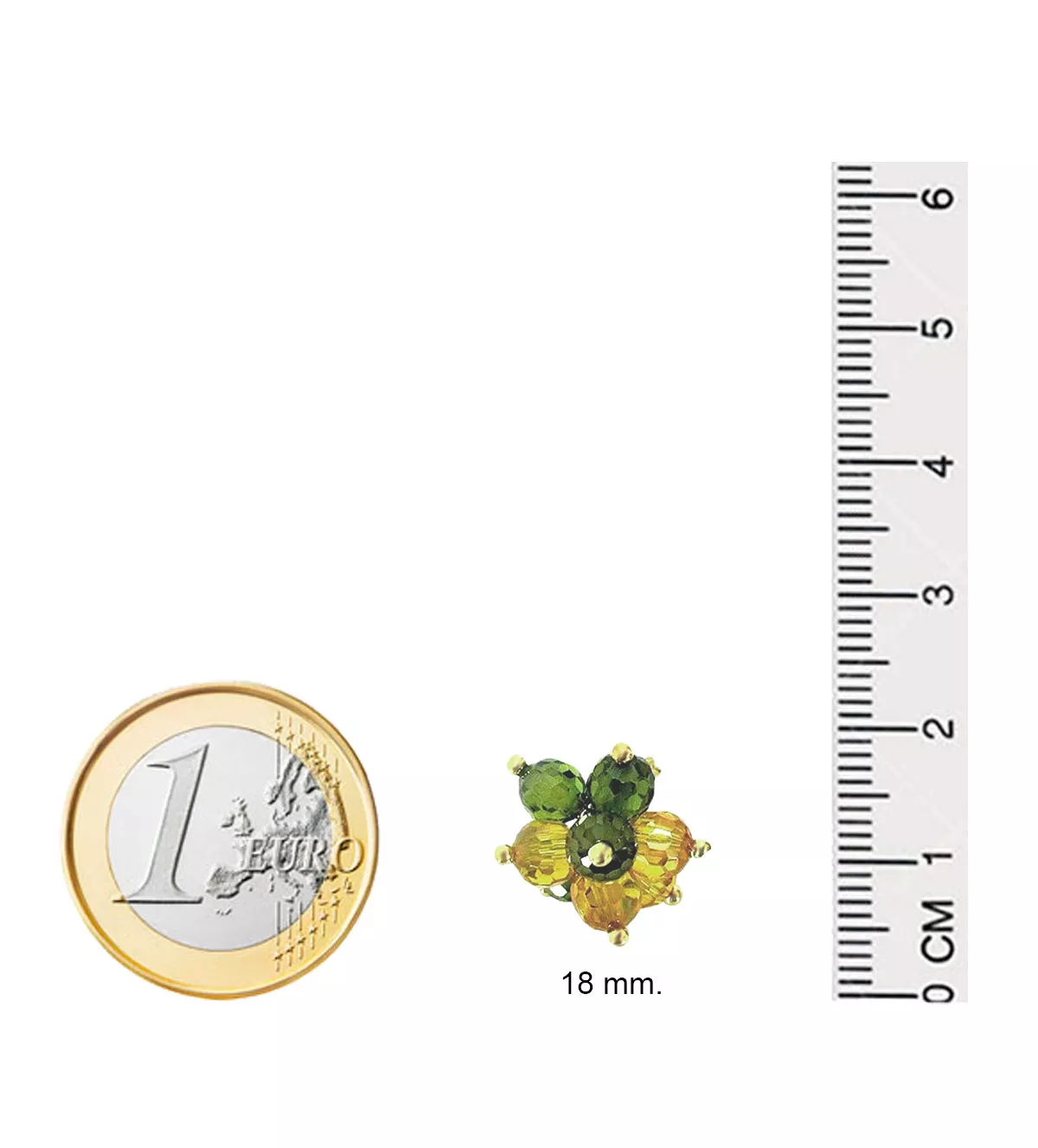 Pendientes de oro "Racimo Verde" Pendientes de oro "Racimo Verde" - Imagen 5