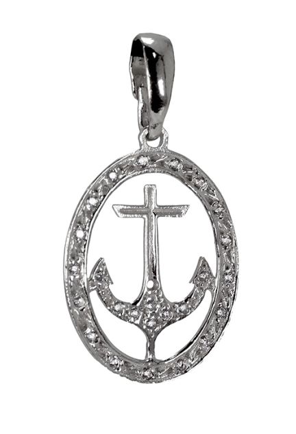 Cruz marinera, colgante plata de ley 022_003-Z