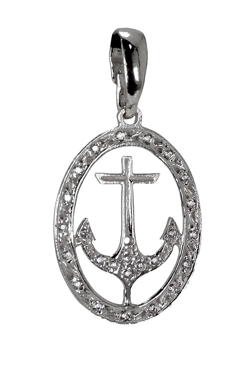 Cruz marinera, colgante plata de ley 022_003-Z
