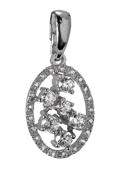 Colgante plata ley y circonitas 022_012-Z Colgante plata ley, dije con piedras - foto 3 - rfcia.022_012-Z