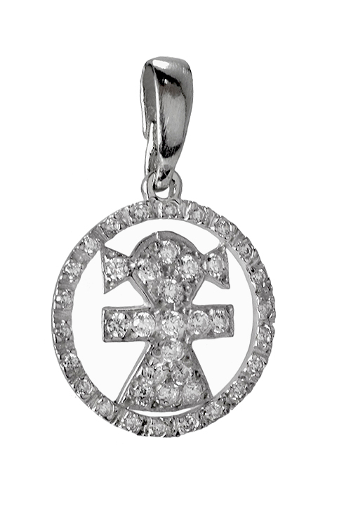 Colgante plata silueta niña 022_017-Z Colgante plata ley, dije con piedras - foto 3 - rfcia.022_017-Z