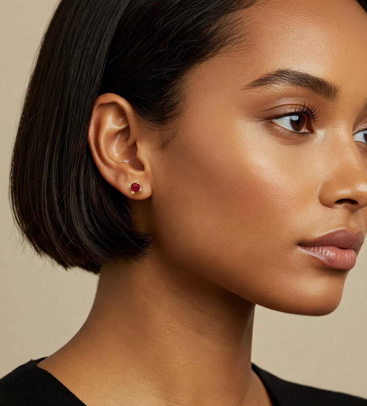 Pendientes de oro 18k y rubíes 095_428037 Pendientes de oro 18k y rubíes 095_428037 - Imagen 3