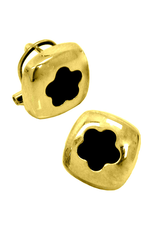 Pendientes oro amarillo y onix 067_P000100079O Pendientes oro con piedras - foto 1 - rfcia.067_P000100079O