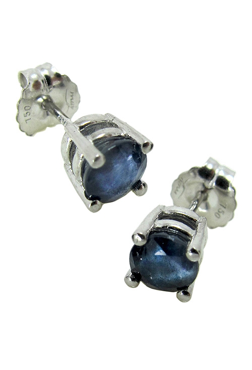 pendientes oro blanco 18k y zafiros finos 095_507186