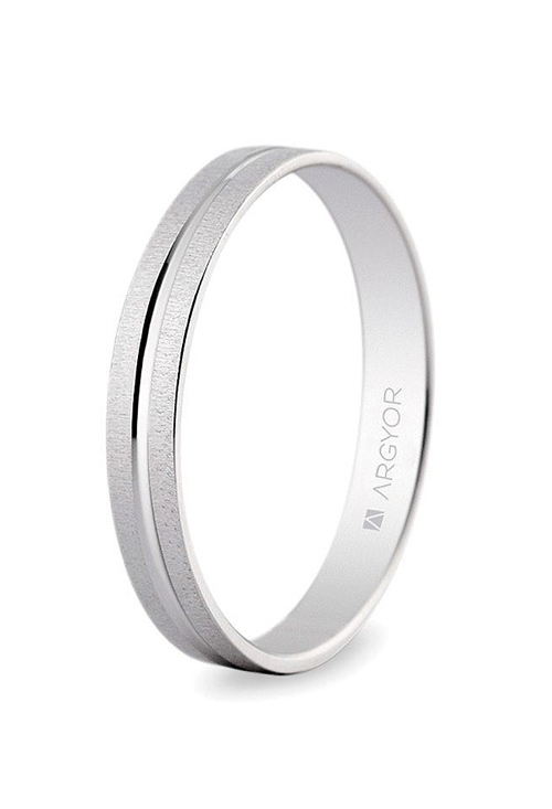 Alianza de boda oro blanco 18 ktes - foto 3 - rfcia. 5B30474