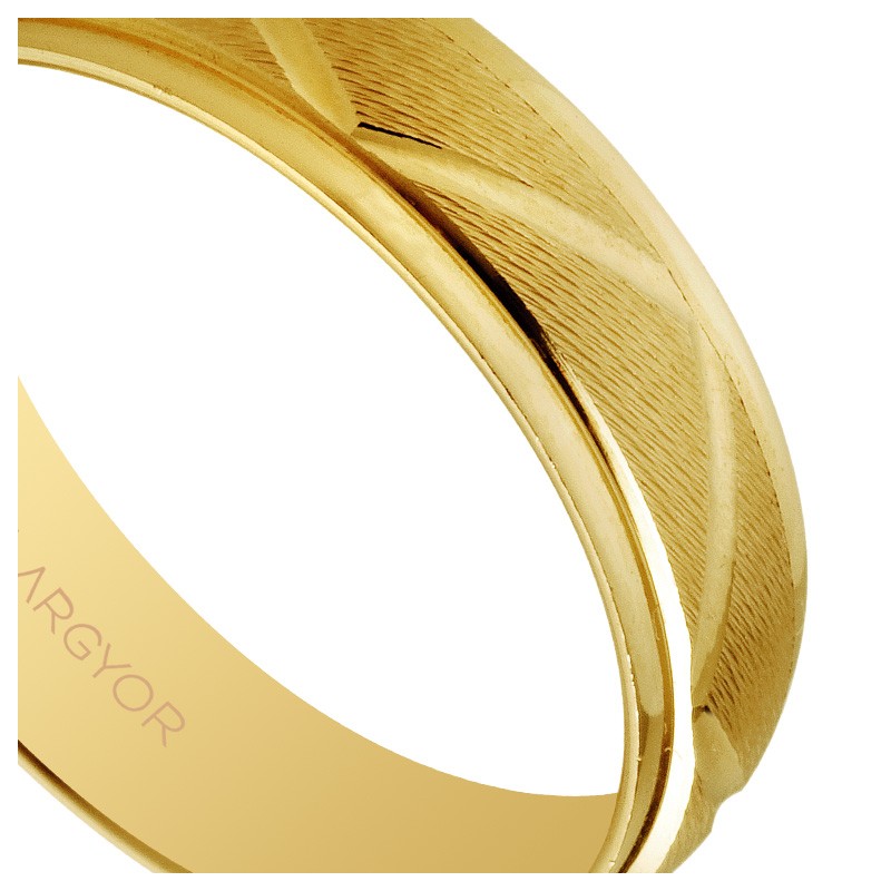 Alianza de boda en oro amarillo 5mm. Argyor 5150138 Alianza de oro amarillo 1a ley (18 ktes) - foto 04 - rfcia 045_5150138