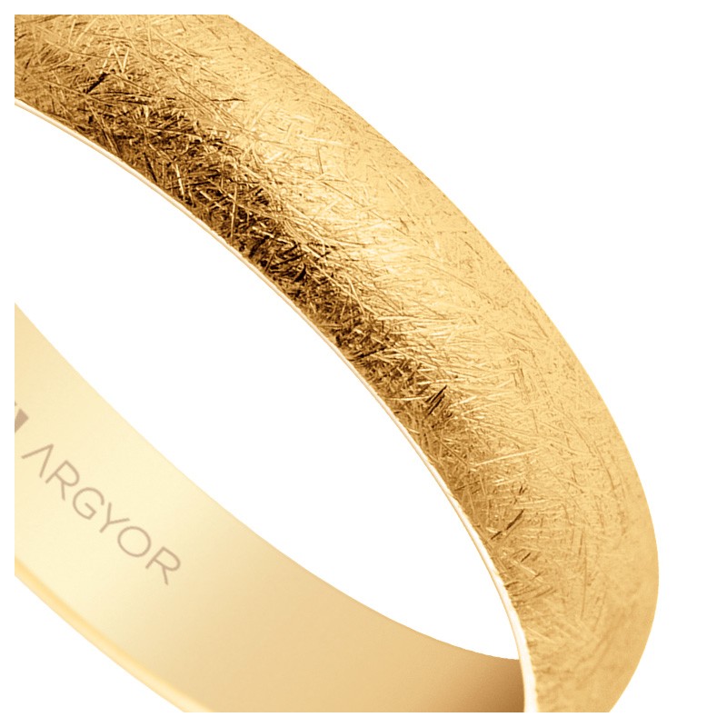 Alianza de oro amarillo 4mm. Argyor 50405H Alianza de oro acabado hielo 4mm. oro 18 ktes - foto 04 - rfcia 50405H