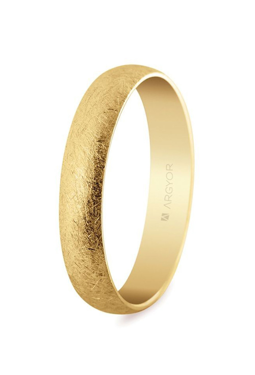 Alianza de oro acabado hielo 4mm oro 18 ktes - foto 3 - rfcia. 50405H