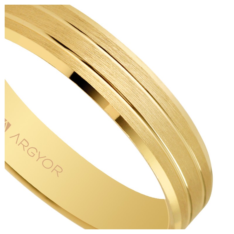 Alianza de boda oro amarillo 4mm. Argyor 5140436 Alianza de oro amarillo 18 ktes - foto 04 - rfcia 045_5140436