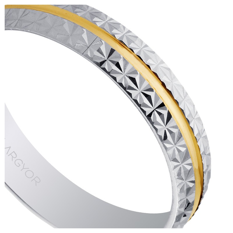 Alianza de oro bicolor 4mm. Argyor 5240296 Alianza de oro bicolor 18 ktes - foto 04 - rfcia 045_5240296