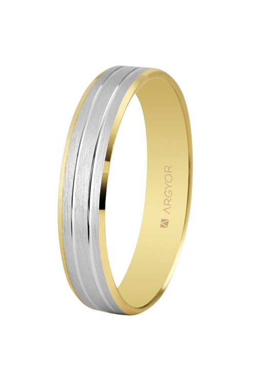 Alianza de oro bicolor oro ley 18 ktes - foto 3 - rfcia.045_5240436