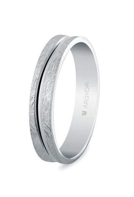 Alianza de oro blanco 4 mm, Argyor - foto 3 - rfcia. 5B40511