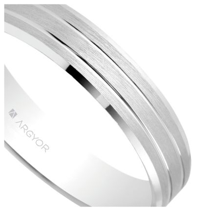 Alianza de oro blanco 18 kilates - foto 04 - rfcia 5B40436