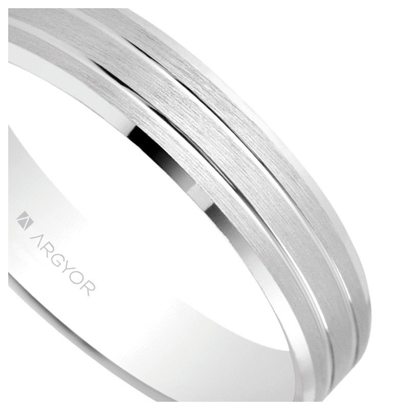 Alianza de oro blanco 18 kilates - foto 04 - rfcia 5B40436