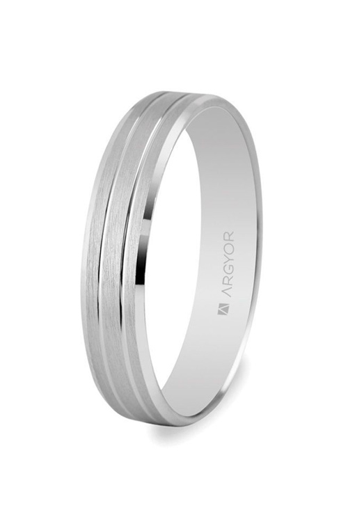 Alianza de oro blanco 18 kilates - foto 1 - rfcia. 5B40436