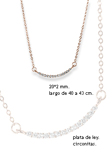 Collares y Gargantillas plata ley con piedras rfcia.218_NV001R00