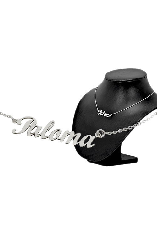 Gargantilla plata con TÚ NOMBRE. 020_NOMBRE-G Gargantilla plata de ley con TU NOMBRE - foto 1 - rfcia.020_NOMBRE-G