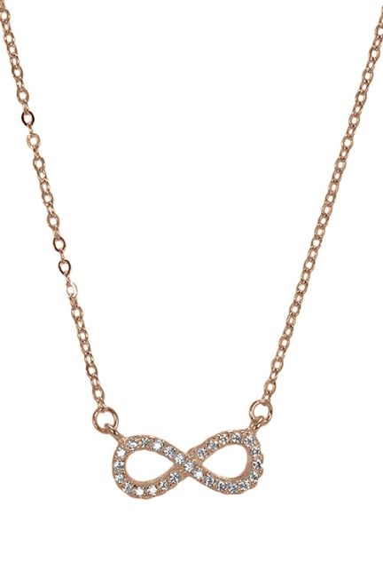 Gargantilla plata chapada Luxenter, Infinito PV016R00