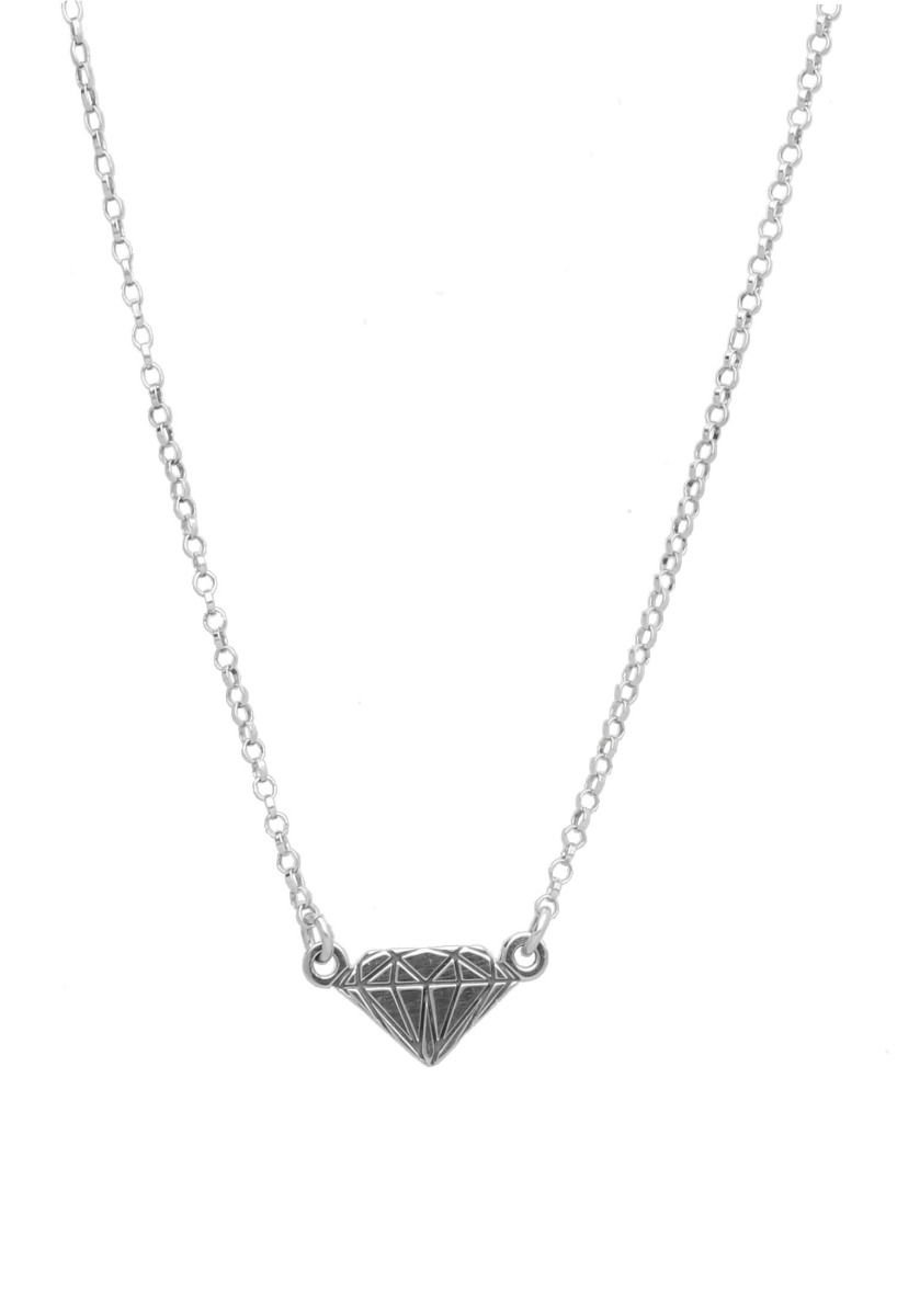 Gargantilla plata motivo forma diamante 266_022752-1-1 gargantilla plata motivo forma de diamante 266-022752-1-1