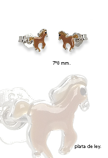 Pendientes Herzengel plata ley caballos 269_HEE-05STRENGTH Pendientes plata ley aretes sin piedras rfcia.269_HEE-05STRENGTH