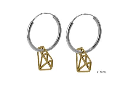 Pendientes plata ley criollas·aros sin piedras rfcia.266_013159-20MM-2-1