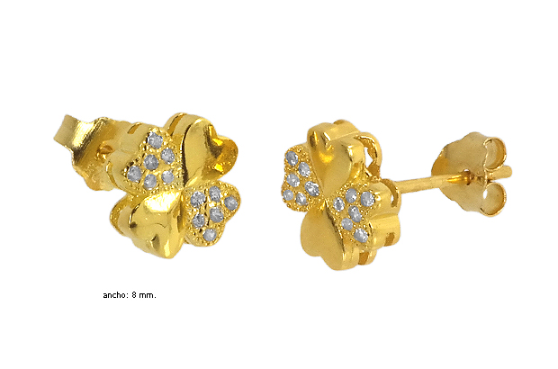 Pendientes plata ley dormilonas con piedras rfcia.218_EH062Y00