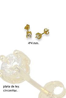 Pendientes plata ley dormilonas con piedras rfcia.254_G-71752A