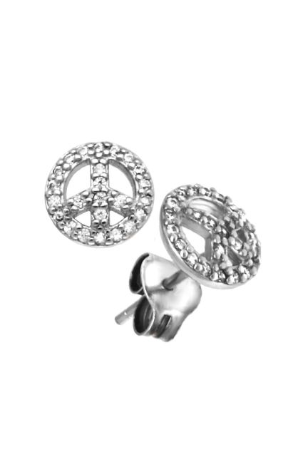 pendientes de plata con circonitas amor libre fotografia lateral para web el rubi joyeros