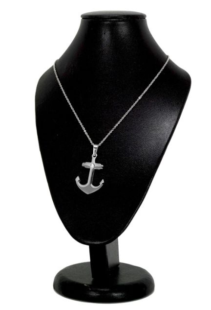 conjunto de Pendientes y colgante en acero con motivo Ancla marinera venta online 276_A2150