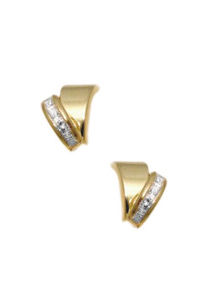 pendientes de oro amarillo 18 kilates con circonitas foto frontal precio barato joyeria online 700x500