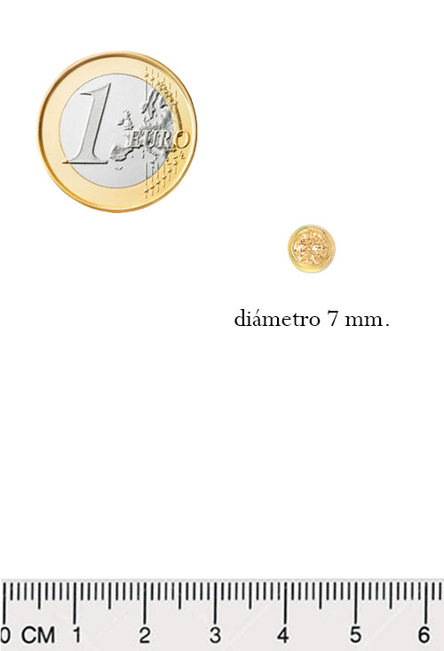 Pendientes plata chapada tipo chatón 248_C8I9083-A-C pendientes plata chapada oro amarillo con circon color citrino fotografia con medidas