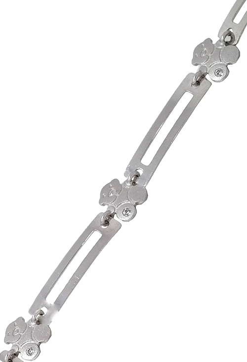 Pulsera de oro blanco 18 ktes 045_48306221-19 Pulsera de oro blanco 18 ktes - foto 04 - rfcia 045_48306221-19