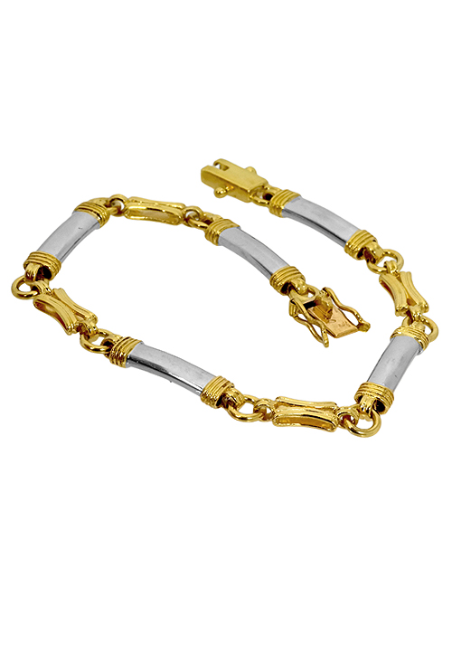 Pulsera oro bicolor 18 ktes mujer. 003_0701 Pulsera oro bicolor 18 ktes mujer - foto 3 - rfcia.003_0701