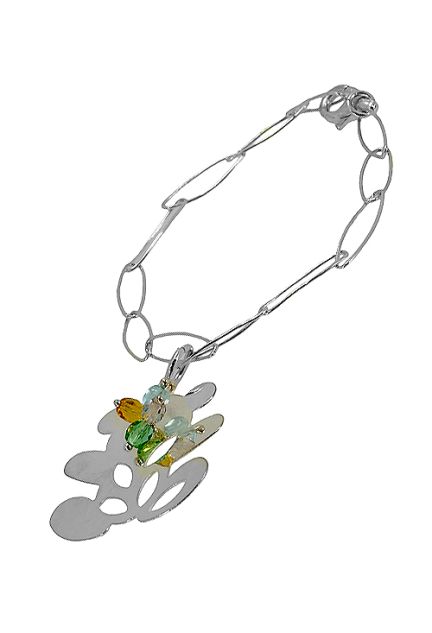 Pulsera plata ley con fetiche en forma de oso - foto 1 - rfcia.017_730BR1002