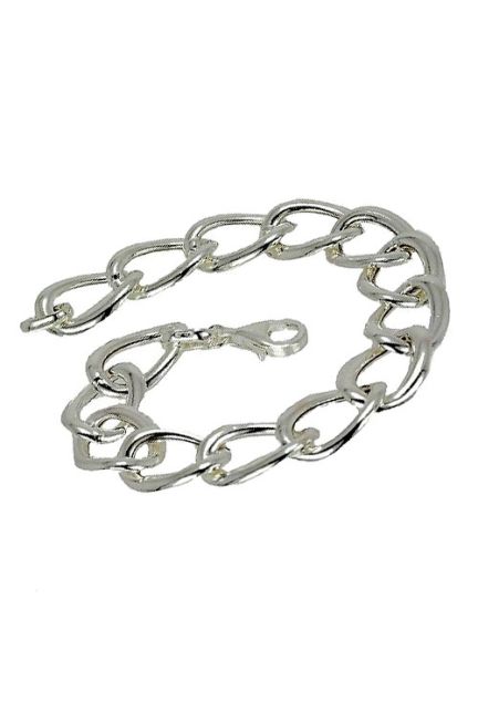 pulsera plata de ley con eslabones barbados para mujer precio muy barato joyeria online