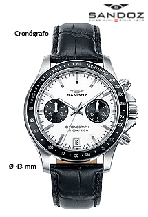 Reloj Suizo Sandoz hombre Elegant Collection, cronógrafo 023_81405-07 Relojes pulsera analogicos cuarzo rfcia.150_81405-07