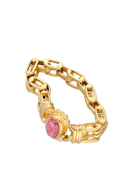 anillo oro amarillo 18 kilates con rubi modelo panther vista dos 036_S65829_01