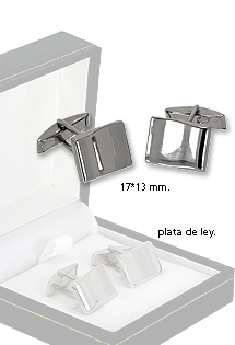 Gemelos camisa plata. 268_GP202-24 Complemento de caballero plata ley gemelo rfcia.268_GP202-24