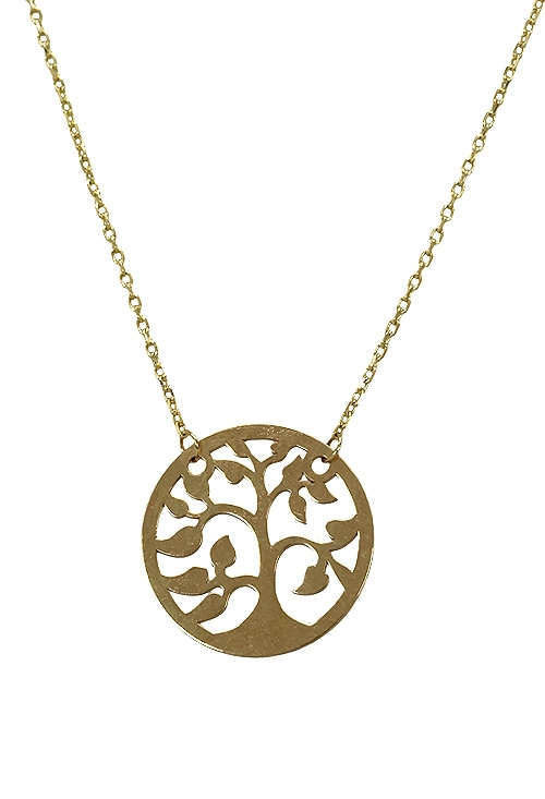 Gargantilla oro 18 kilates motivo árbol de la vida 243_177-01534 (Collares y gargantillas foto frontal