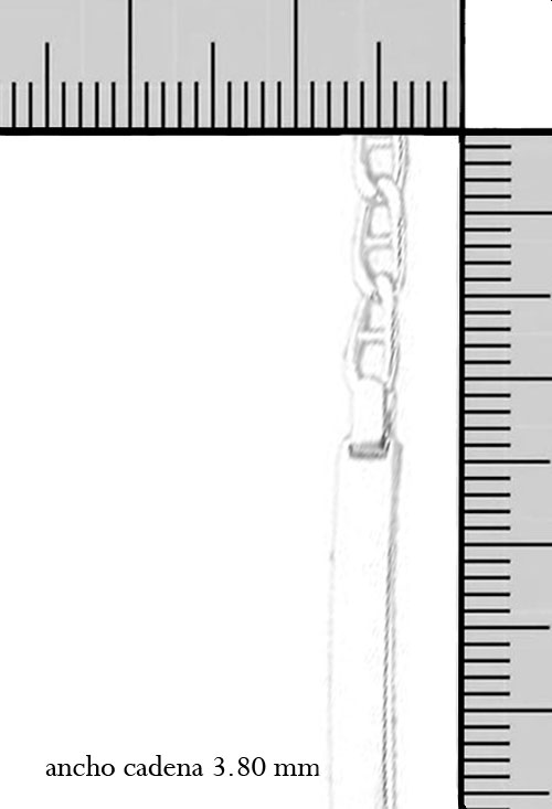 pulsera de plata con chapa para grabar foto con medidas precio barato joyas online 126_ANCLA100CH_M