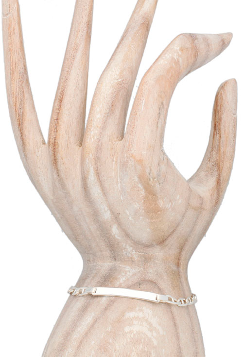 pulsera de plata con chapa para grabar foto expositor mano precio barato joyas online 126_ANCLA100CH_02